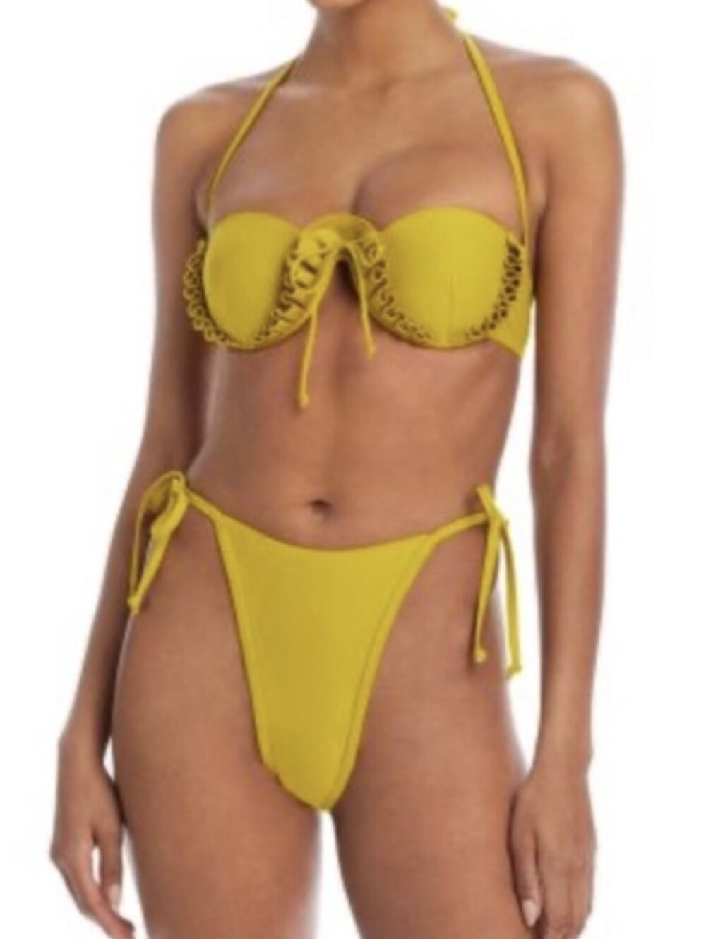 Andrea Iyamah Fula ** Bikini Bottom** Only L Mustatd Uellow L NWT